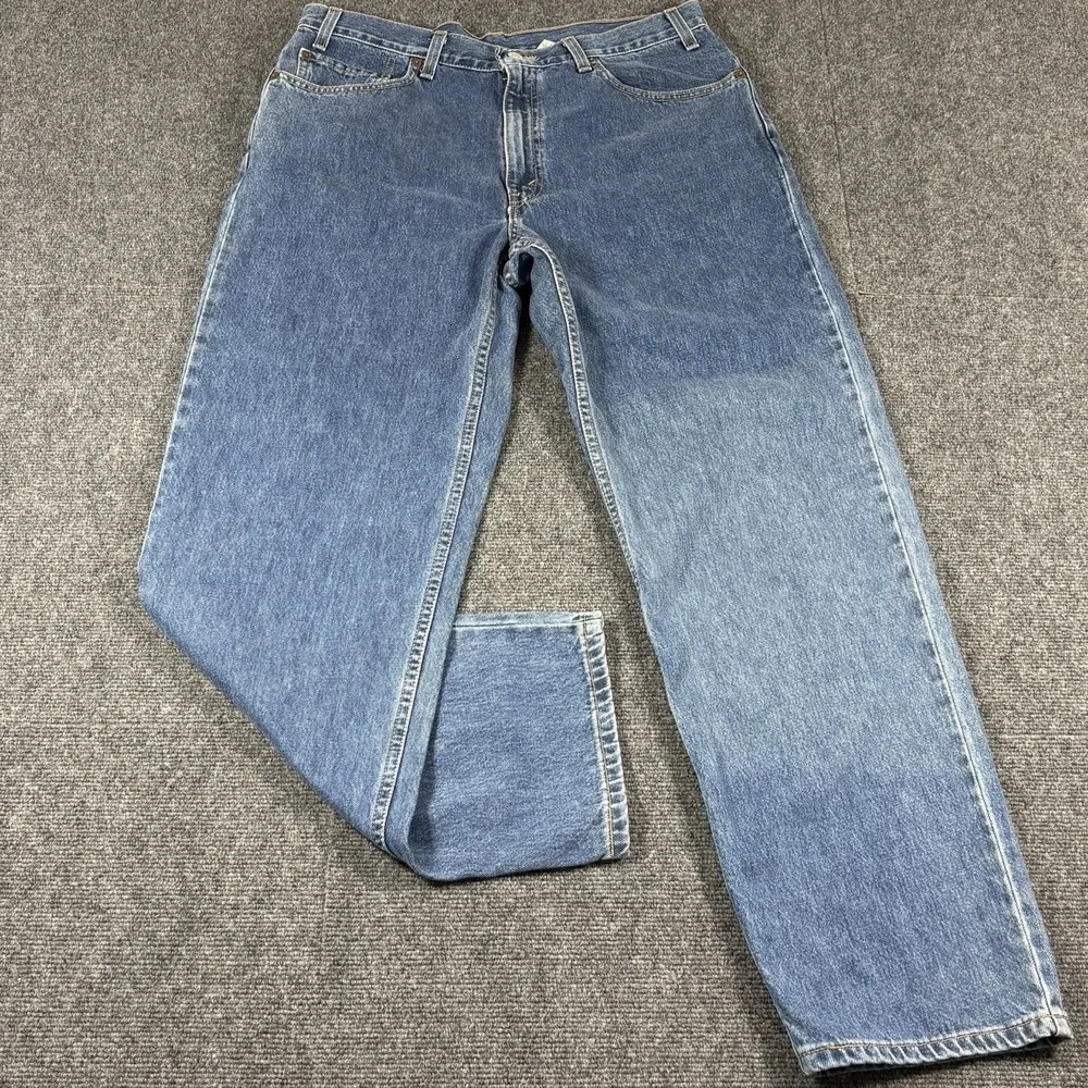 NWT Vintage‎ Y2K Levis Relaxed Straight Leg Jeans Mens Fits 35x32 Blue Skate NEW